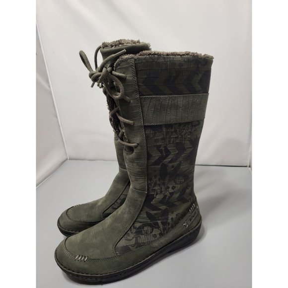 TEVA X Spyder Kiru Aztec Green Snow Winter Boots, Faux Fur Lined, 8.5 - Picture 3 of 9
